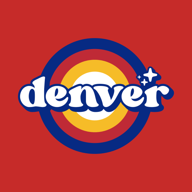 Vintage Denver Sunset Seal // Retro City Emblem for Denver, Colorado by Now Boarding