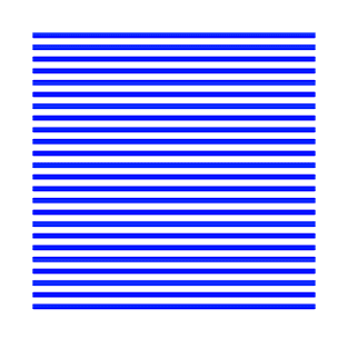 Blue Horizontal Stripes Pattern T-Shirt