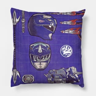 Blue Power Weapons Pillow