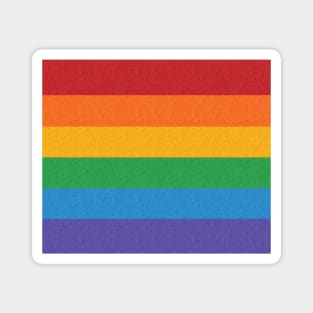 LGBTQ Rainbow colored Pride Flag Background Magnet