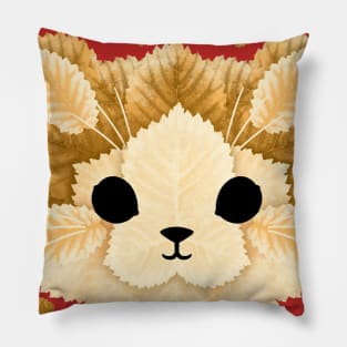 Cat of leaves Pillow