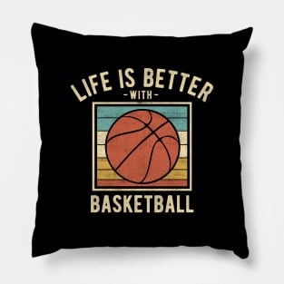 Basketball Sayings -  Retro Funny Basketball Lovers Gift Pillow