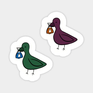 Ducks holding ghost in bag #1 Magnet