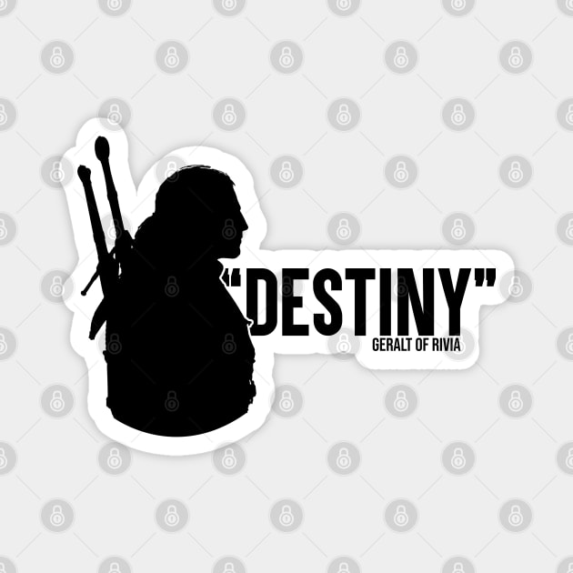 Geralt Of Rivia: Destiny Magnet by artsylab