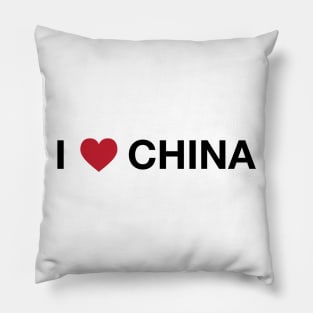 I heart china Pillow