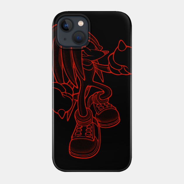 Knuckles - Inverted - Knuckles The Echidna - Phone Case