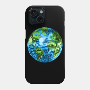 Galactic Disco Ball Planet Earth Phone Case