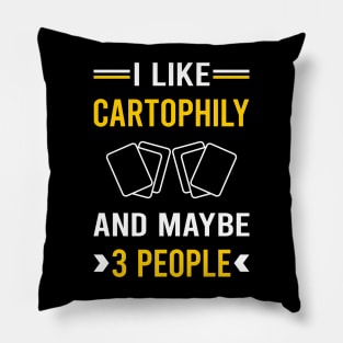 3 People Cartophily Cartophilist Pillow