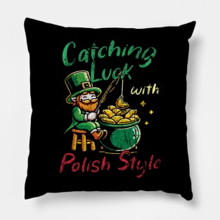 Catching Luck With Polish Style - Polish Irish Pillow