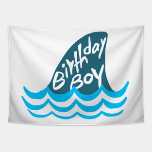 Birthday boy shark Tapestry