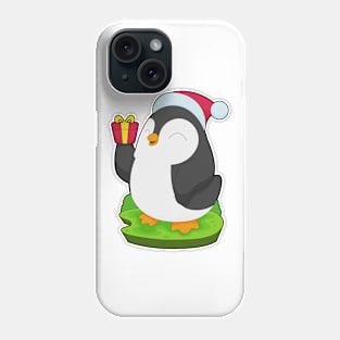 Penguin Christmas Santa hat Phone Case