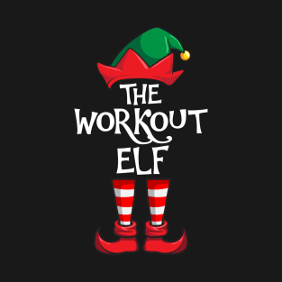 Workout Elf Matching Family Christmas Sporty T-Shirt