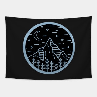 Mountain Scene Dual Tone Tapestry