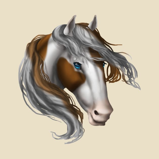 Horse Head - Brown Paint by FalconArt
