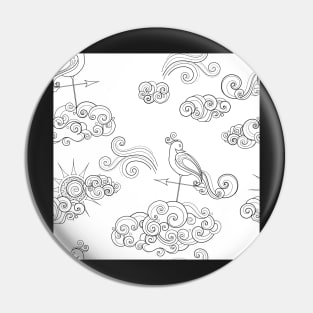 Noncolored Fairytale Weather Forecast Print Pin