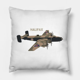 Halifax British WW2 Airplane Pillow