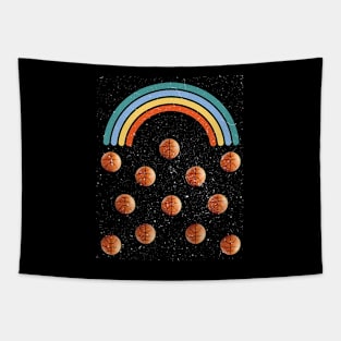 Basketball rainbow Tapestry