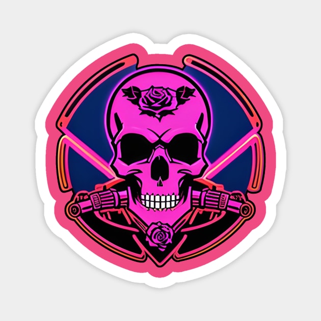 Moto Skull Magnet by sebstgelais