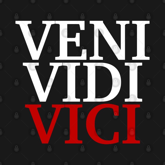 VENI VIDI VICI, I Came I Saw I Conquered, Julius Caesar Quote by bpcreate