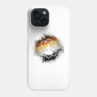 Paint Splatter Gay Bear Pride Flag Lotus Symbol Phone Case