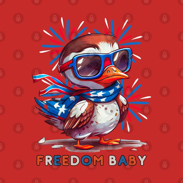 Freedom Baby Duckling Little Patriots by Contentarama