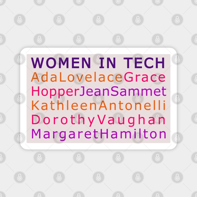 Women in tech Magnet by nanarts