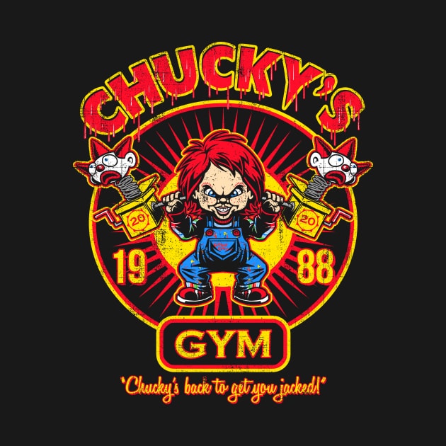 Chucky's Gym - Blood Red by Punksthetic