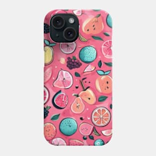 Cute fruits patterns, cute colorful fruits pattern gift ideas Phone Case