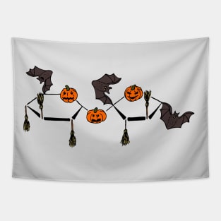 Halloween Sugar Molecule Tapestry