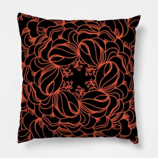 Mandala of Fire Pillow