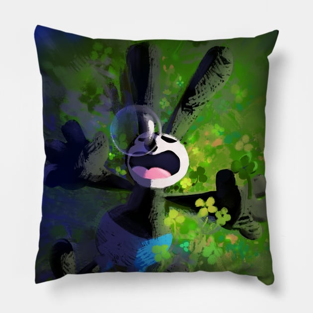 Stay Lucky! Pillow by Sunny Saturated