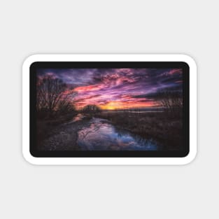 Natural NoCo - Poudre River Sunset Magnet