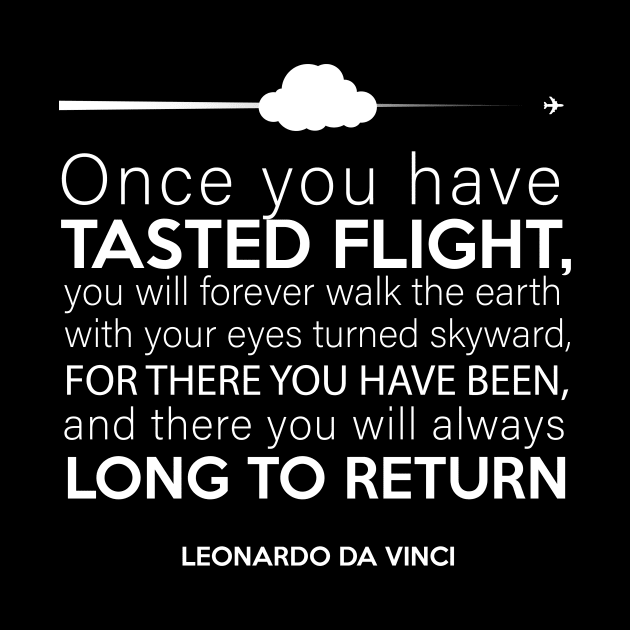 Leonardo Da Vinci aviation quote by Avion