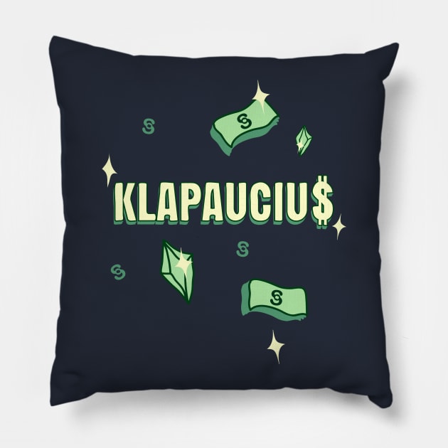 KLAPAUCIUS Pillow by TeeAgromenaguer