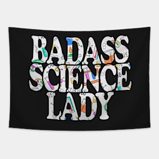 Badass Science Lady Tapestry