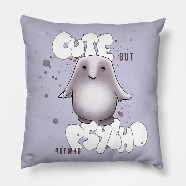 cute adipose: beware! Pillow by novacaine