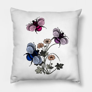 Bisexual Bees Pillow