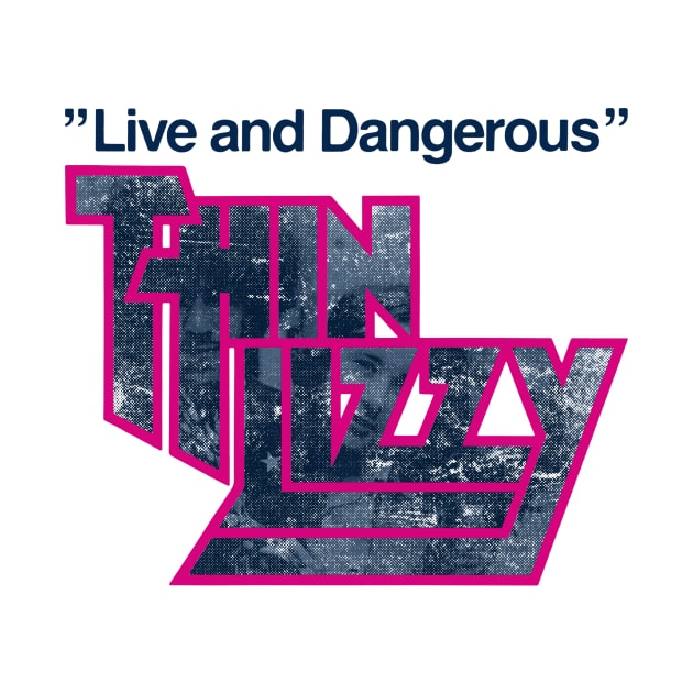 thin lizzy distressed graphic by HAPPY TRIP PRESS