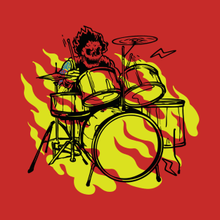 Skull Drummer T-Shirt