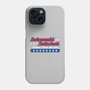 Lebowski Sobchak '24 Political Campaign Logo "Calmer Than You Are" Phone Case