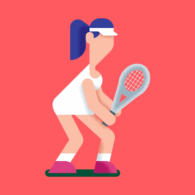 Tennis Girl by Malchev