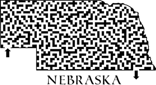 State of Nebraska Maze Magnet