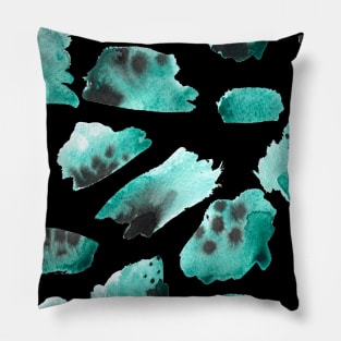 watercolor polka dots seamless pattern Pillow