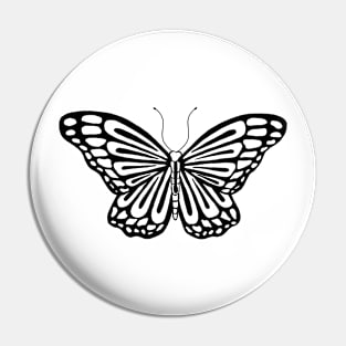 Black Butterfly Pin