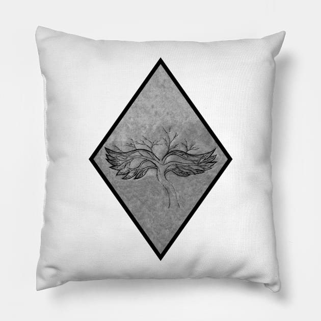 Faded Tree Pillow by ImperfectFigures