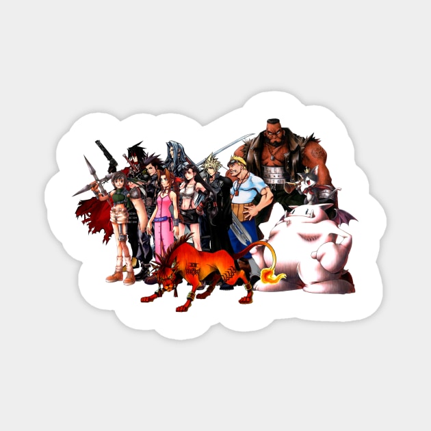 Old School FF 7 Magnet by Leonard