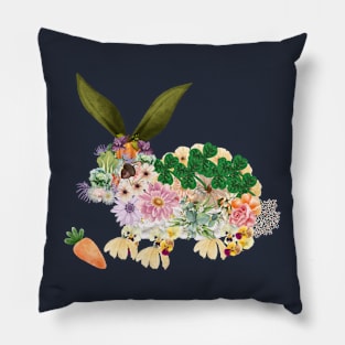 Nature element art Rabbit Pillow