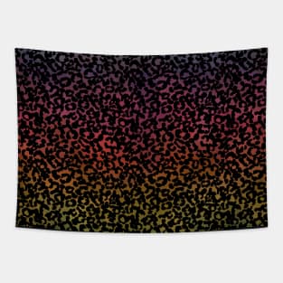 Beautiful Rainbow Leopard Pattern Savage Animal Print Wild Safari Tapestry