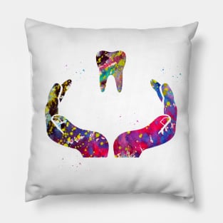 Dental Care Art Pillow