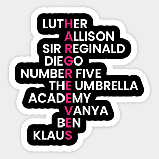 The Umbrella Academy Stickers Teepublic